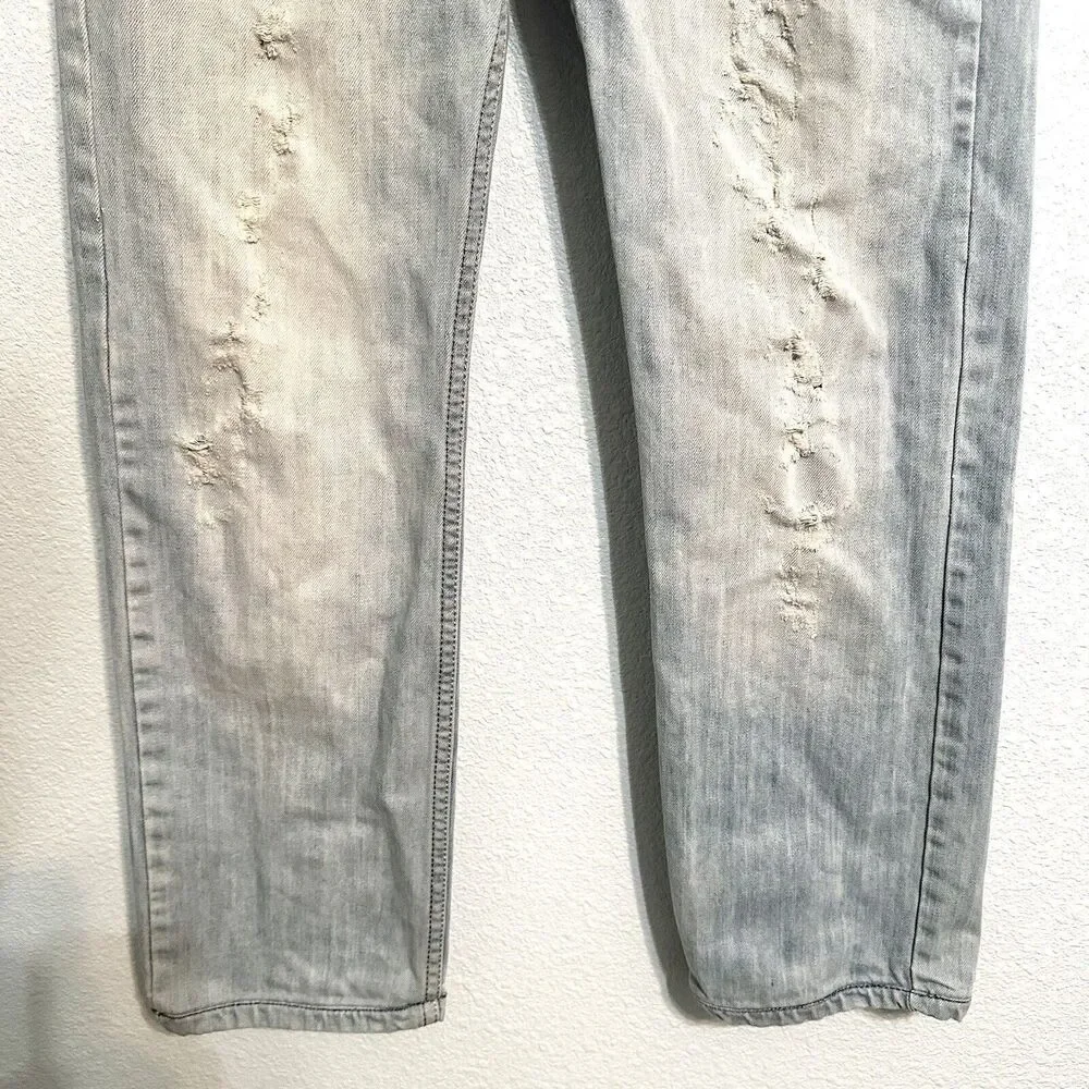 Diesel Adidas Jeans Viker Ad Tag Size 29x34 Actual 30x29 Distressed Blue Denim - Picture 3 of 16